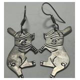 STERLING SILVER EARRINGS 8.20 GRS