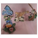 U - FOUR PORCELAIN BIRD FIGURINES (P486)
