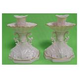 U - PAIR OF LENOX CANDLESTICKS (P396)