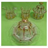 U - EAPG C&S SET, JAR & BUTTER DISH (P465)