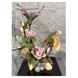 U - PORCELAIN HUMMINGBIRDS FIGURINE (L42)