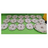 U - 17 PIECES ROSENTHAL POMPADOUR DISHWARE (P164)