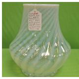 U - OPALESCENT ART GLASS VASE (P99)