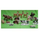 U - MIXED LOT OF ANIMAL FIGURINES (P489)