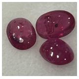2.96CT CABOCHON RUBY GEMSTONES