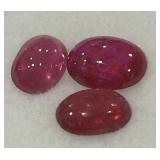3.62CT CABOCHON RUBY GEMSTONES