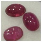 3.31CT CABOCHON RUBY GEMSTONES