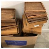 N2 - LOT OF WOODEN SERVING TRAYS (R15)