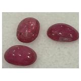 2.97CT CABOCHON RUBY GEMSTONES