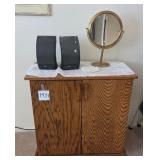 J2 - TWO-DOOR CABINET, MIRROR, SPEAKERS (M39)