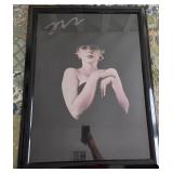 J2 - VINTAGE MARILYN MONROE PRINT FRAMED (M11)