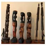 J3 - CARVED WOOD TRIBAL FIGURINES (R4)
