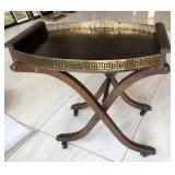 J3 - VINTAGE REGENCY STYLE TRAY TOP SERVER TABLE