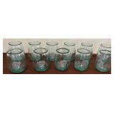 J3 - 11-PCS SAN MIGUEL GREEN GLASS TUMBLERS