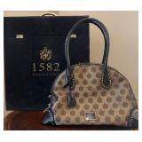 J3 - PIANA CLERICO 1582 LEATHER HANDBAG (L26)