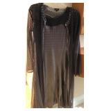 J3 - KOMAROV CHIFFON DRESS & JACKET SET SIZE S