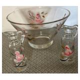 O - SALAD BOWL, CRUET PITCHERS (G151)