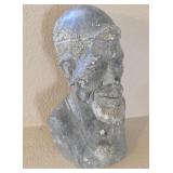 O - CARVED STONE BUST 14"T (L11)