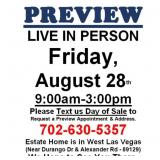 PREVIEW LIVE IN PERSON - Friday, August 28th
