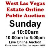 WELCOME TO OUR SUN. @10am ONLINE PUBLIC AUCTION