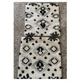 O - 2 DECORATIVE PILLOW COVERS (N45)