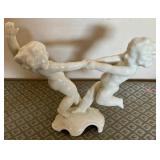 O - WHITE PORCELAIN FIGURINE (GERMANY) (G152)