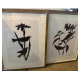 O - 2 PIECES FRAMED ART 27X21" (G52)