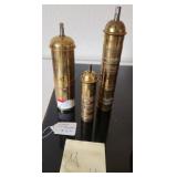 O - 3 VINTAGE CLOCK WEIGHTS (M11)