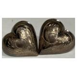 STERLING SILVER HEART EARRINGS5.2 GRS(A69)