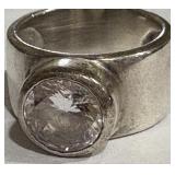 STERLING SILVER RING 11.2 GRS (A79)