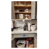 N1 - ASSORTED KITCHEN ITEMS IN CABINETS (K4)