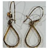 14K TEARDROP  EARRINGS (A123)