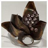VINTAGE ITALIAN SCUDO CUFF BRACELET (A53)