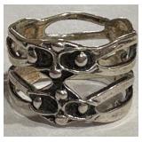 STERLING SILVER RING 4.8 GRS (A78)