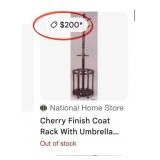 N1 - WOODEN COAT AND UMBRELLA STAND