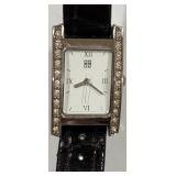 GIVENCHY WATCH WITH LEATHER STRAP (A9)