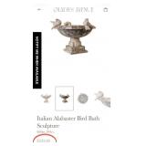 N1 - ALABASTER TABLETOP BIRD BATH (M85)