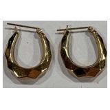 14K EARRINGS 1.0 GRS (A119)
