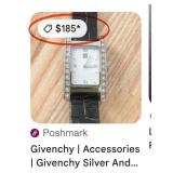 GIVENCHY WATCH WITH LEATHER STRAP (A9)