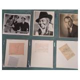 700 - 6 VINTAGE AUTOGRAPHED HOLLYWOOD PHOTOS