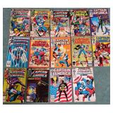700 - 14 VINTAGE CAPTAIN AMERICA COMICS (E278)
