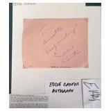 700 - EDDIE CANTOR AUTOGRAPH (E144)