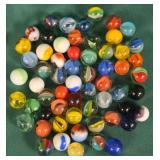 700 - BAG ANTIQUE GLASS MARBLES (E139)