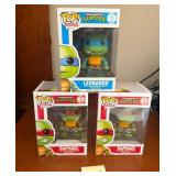 J1 - LOT OF THREE TMNT POP FIGURES (L102)