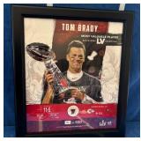 J1 - TOM BRADY SUPER BOWL LV FRAMED COLLECTIBLE