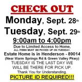 AUCTION PICK UP DAYS & HOURS