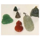 513 - MIXED JADE PIECES (S36)