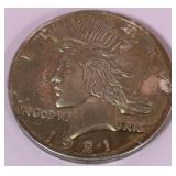 513 - 1921 PEACE SILVER DOLLAR (T248)