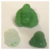 513 - THREE VINTAGE JADE PIECES (S43)