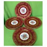 513 - 12 PIECES AYNSLEY BONE CHINA PLATES (F57)